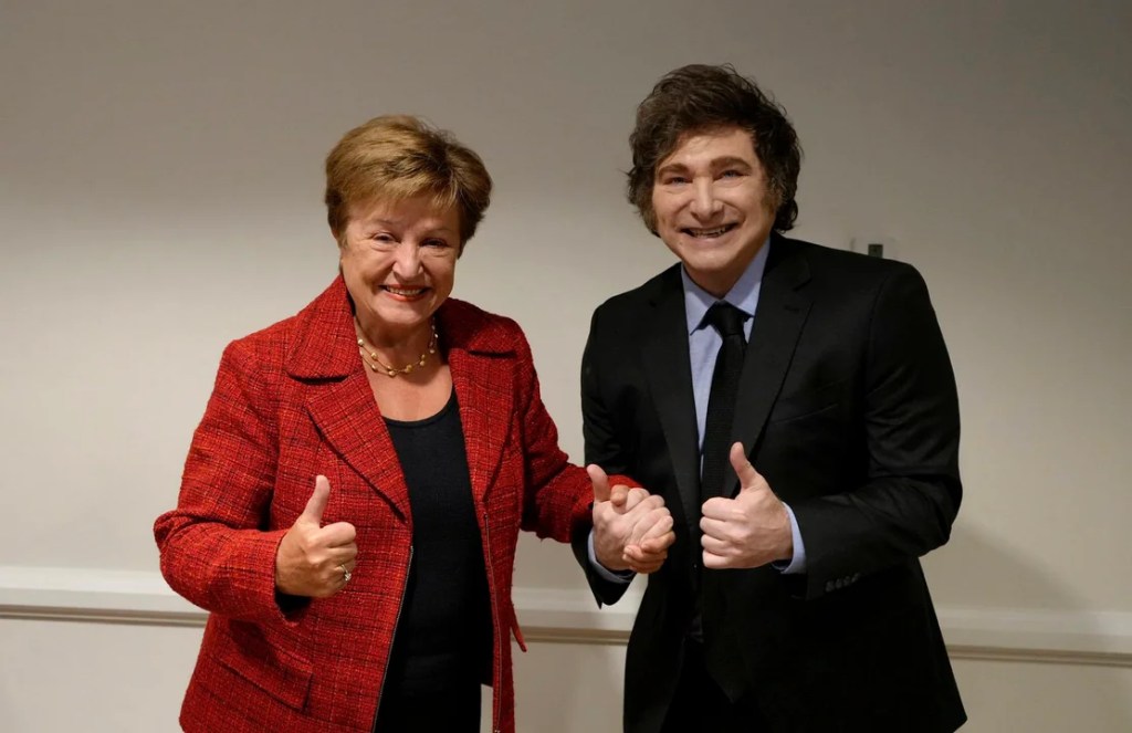 Georgieva llega al país con una señal de respaldo al programa económico de&nbsp;Milei
