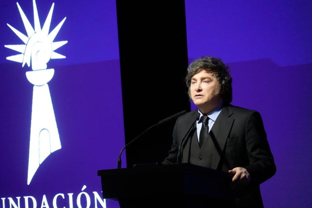 El presidente Javier Milei en la Fundación&nbsp;Faro.