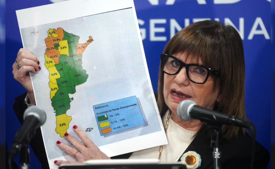 BULLRICH CONFIRMÓ UN TOPE DEL 25% PARA LA COMPRA EXTRANJERA DE&nbsp;TIERRAS
